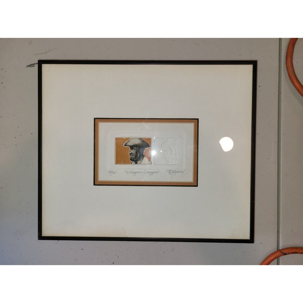 Dale Rayburn Whipper-Snapper 38/65 Vintage Signed Etching Fine Art Print